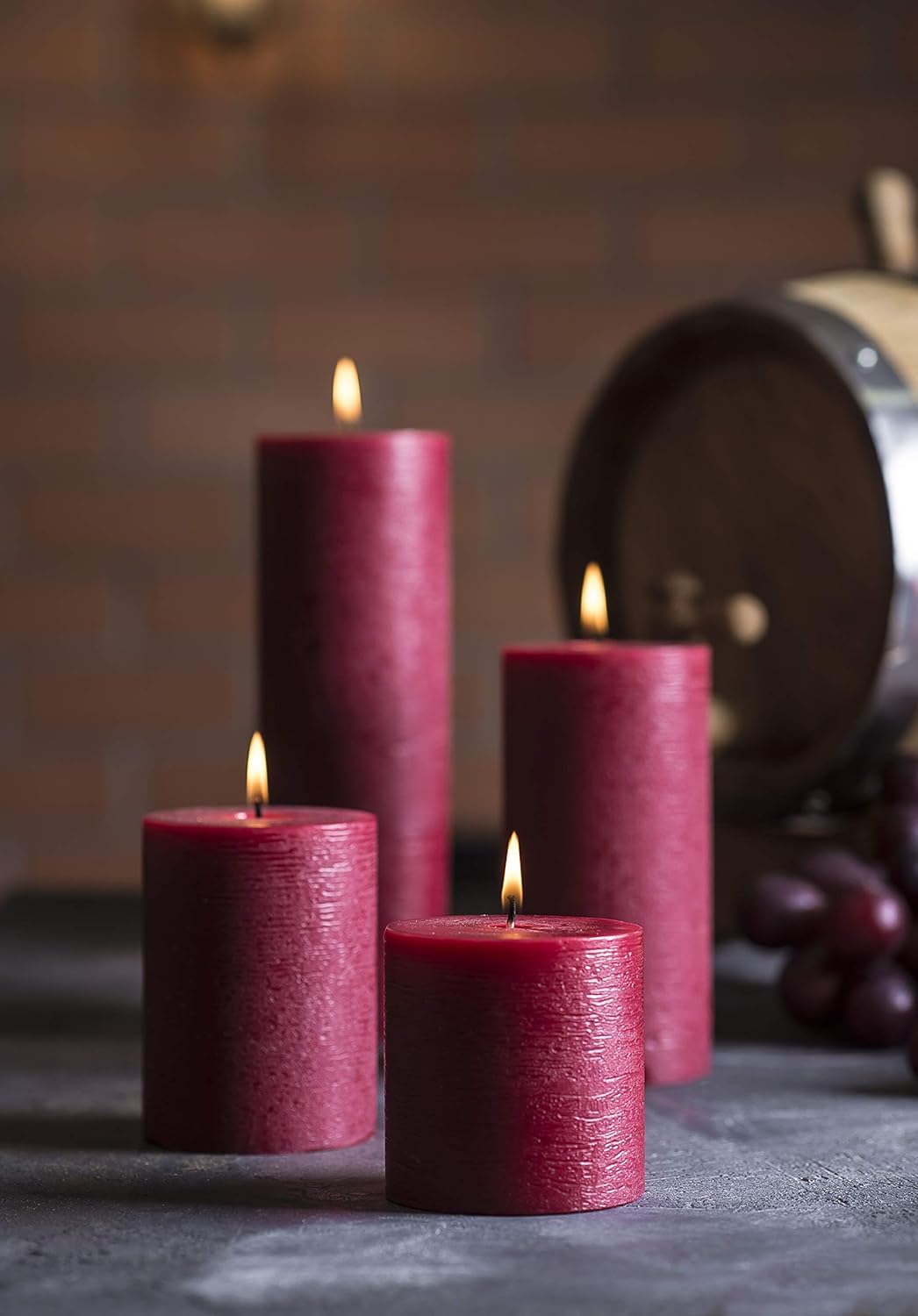 Melt Candle Pillar Candles, 3 Pack - Unscented Candles for Home, Church, Weddings, & More - 3" x 4", Ivory