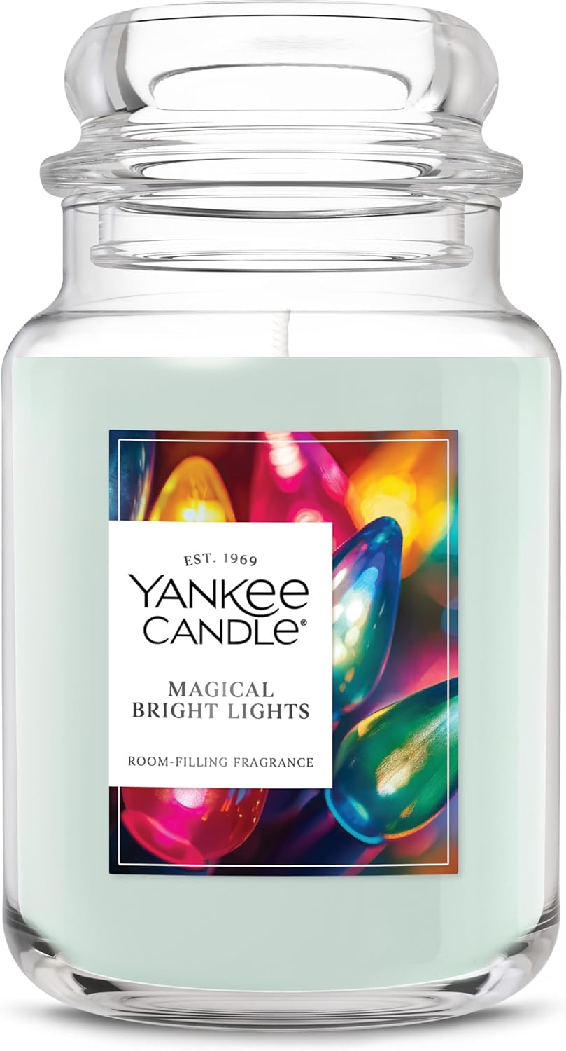 Yankee Candle Balsam & Cedar, Scented Candle, 22oz Large Jar with up to 150 Hour Burn Time, Giftable