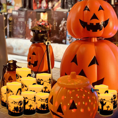 48- Pack of 3 Sizes of LED Flameless Candles.This Candle is Suitable for café, Fancy Restaurant, Bookstore and Other Scenes to Create a Relaxing and Romantic Atmosphere.