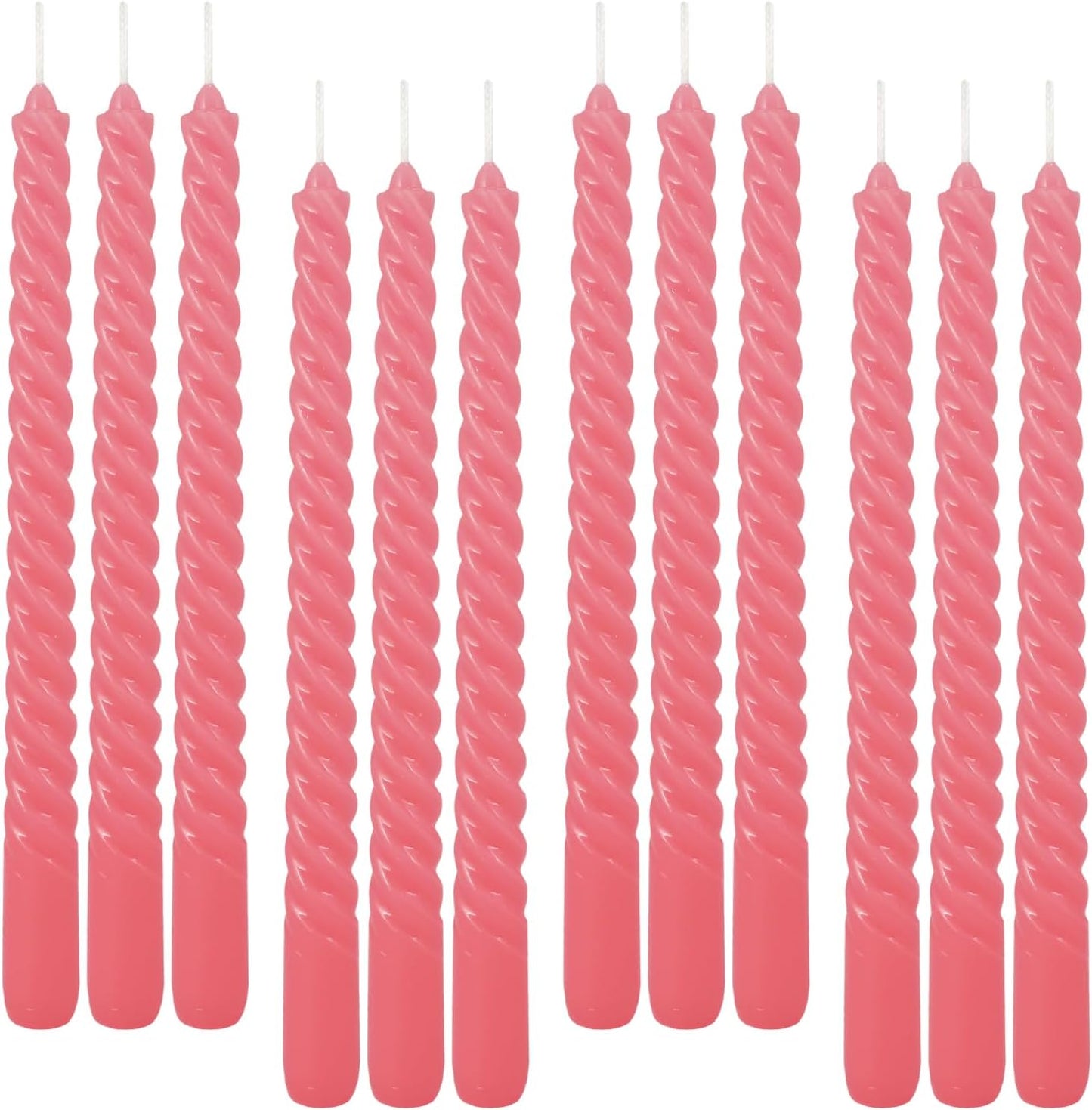 30-Pack 10-Color Taper Candles - 10 Inch Dripless & 10-Hour Burn｜Wedding/Birthday/Home Decor with Premium Wax