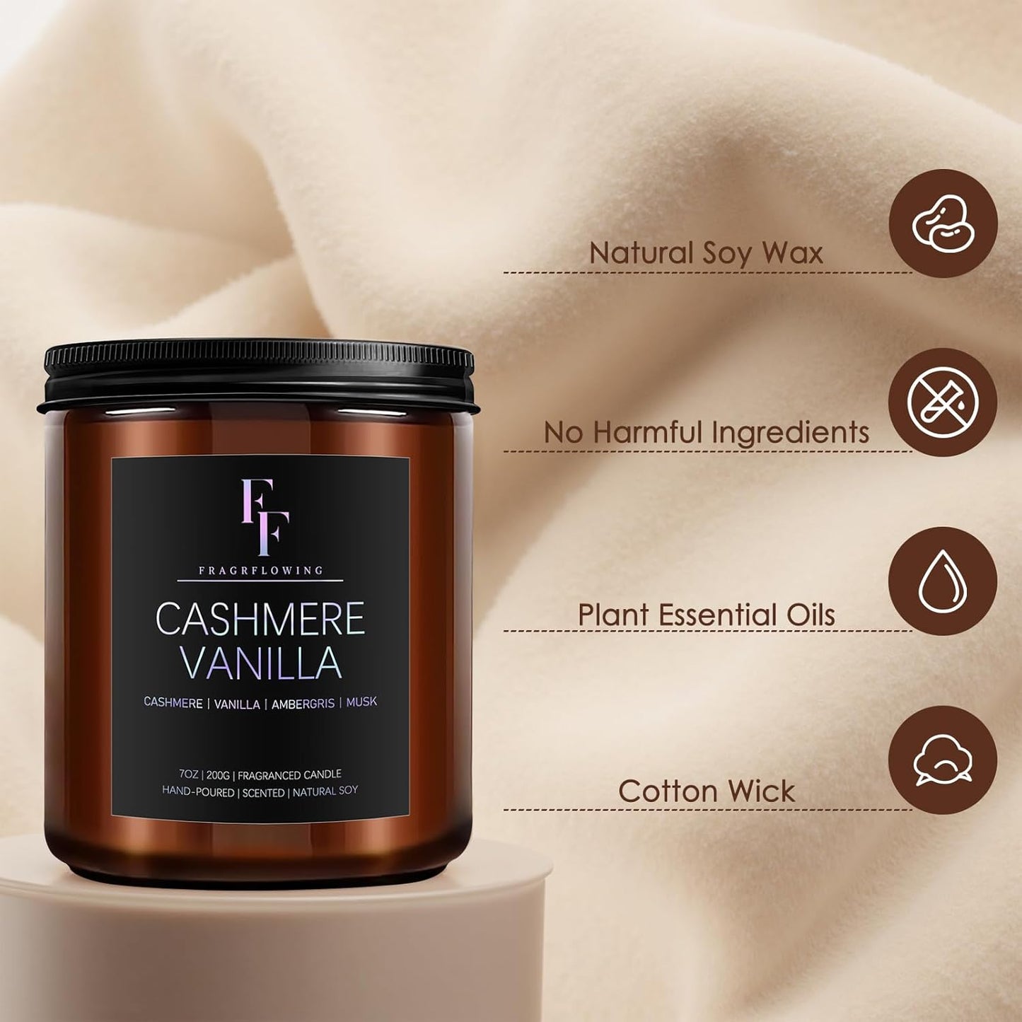 Scented Candles for Home Scented Aromatherapy Candles, 4 Pack 28 Oz Soy Wax Candle Gift Set Valentine's Day Gift for Women Men (Lavender/Vanilla//Sandalwood Rose/Moroccan Amber)