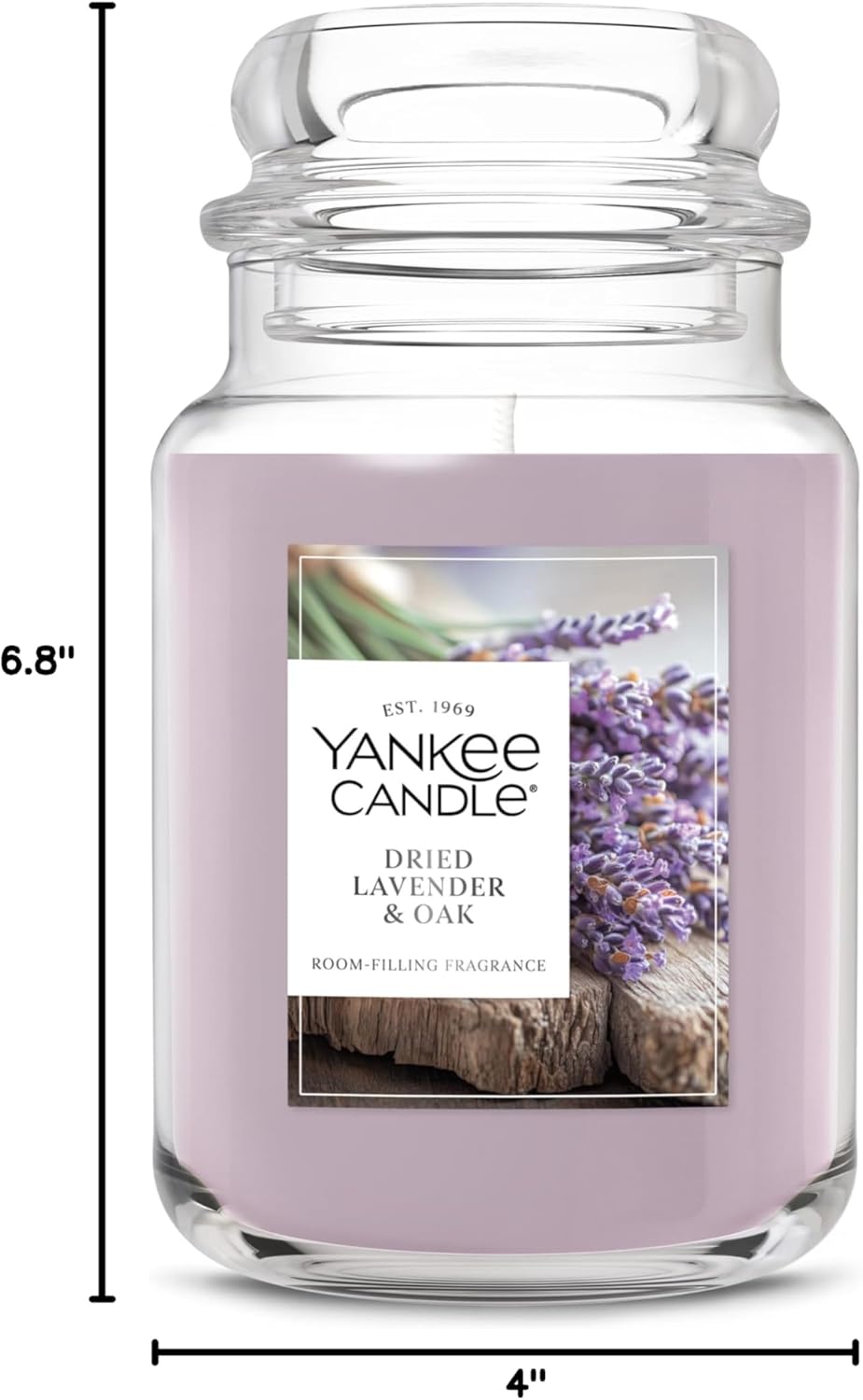 Yankee Candle Lilac Blossoms Scented Candle, 22oz Large Jar with up to 150 Hour Burn Time, Giftable, Birthdays