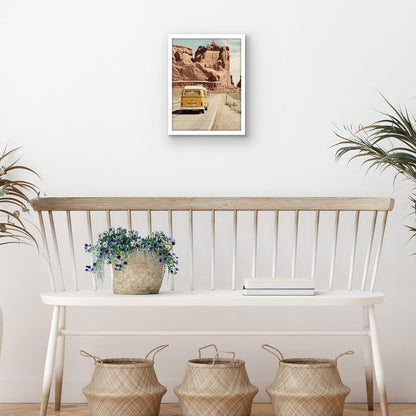 Americanflat 24x36 Poster Frame with Polished Plexiglass - Streamline Collection - Thin Border Picture Frame for Wall Display - Hanging Hardware Included - Black - Colors C