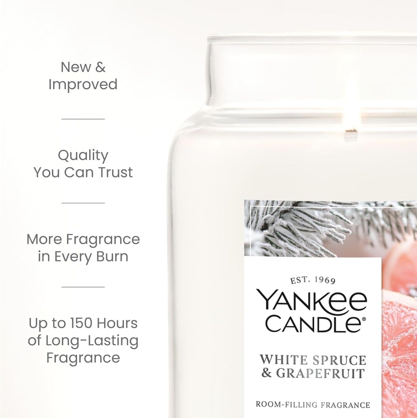 Yankee Candle Ocean Air Scented Candle, 22oz Large Jar with up to 150 Hour Burn Time, Giftable
