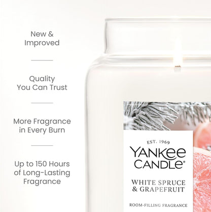Yankee Candle Ocean Air Scented Candle, 22oz Large Jar with up to 150 Hour Burn Time, Giftable