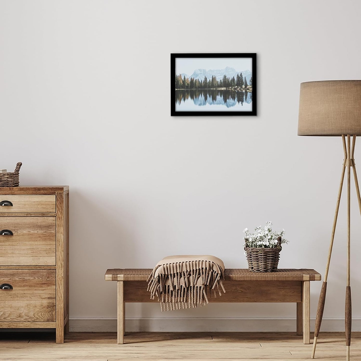 Americanflat 16x20 Picture Frame with Polished Plexiglass - Black Picture Frame - Wide Photo Frames Made of Engineered Wood for Vertical or Horizontal Wall Display - Epic Collection - Black - Colors A
