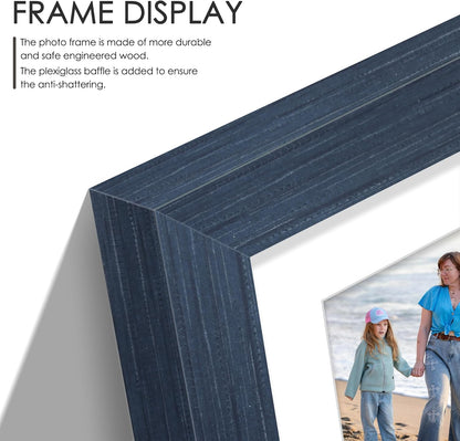 DUENPY 14x26 Collage Picture Frame 4x6 Collage Picture Frame Displays Twelve 4x6 inch Photos Available Horizontal Wall Mounting Display and Vertical Black - Colors B
