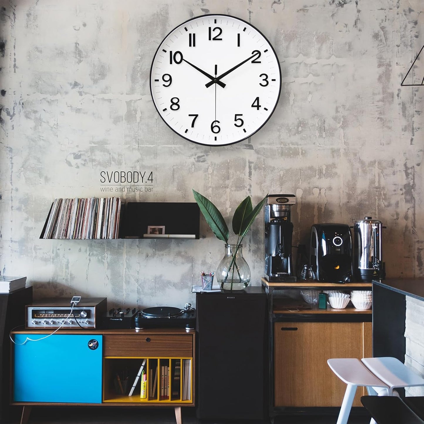 HZDHCLH Wall Clocks Battery Operated,12 inch Silent Non Ticking Modern Wall Clock for Living Room Bedroom Kitchen Office Classroom Decor (Olive Green and Gold)