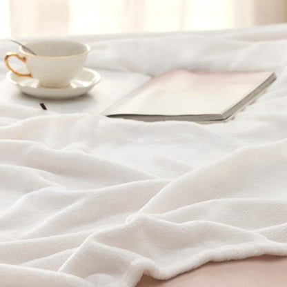 Bedsure GentleSoft Fleece Throw Blanket for Couch Grey - Lightweight Plush Fuzzy Cozy Soft Blankets and Throws for Sofa, Couch, Travel, Camping, 50x60 inches - Colors A