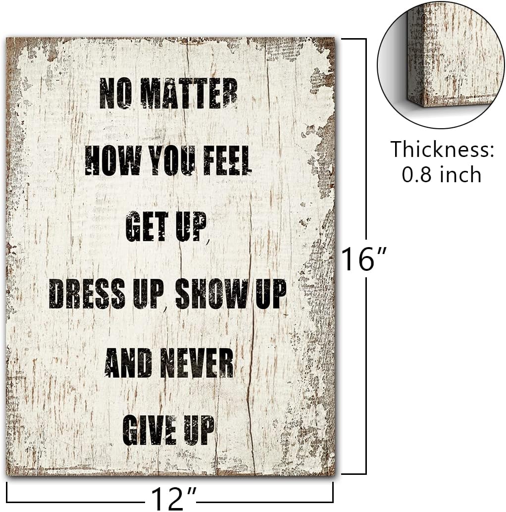 Quotes Wall Decor Enjoy the Little Things Sign Family Wall Signs Canvas Prints Rustic Wooden Wall Art Wood Pictures for Living Room Bedroom Office Home Decor, 6 X 17 Inch Framed
