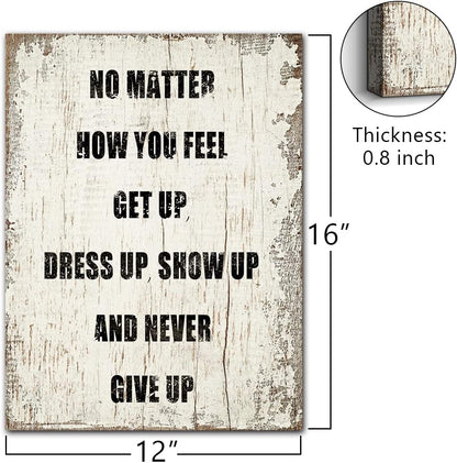 Quotes Wall Decor Enjoy the Little Things Sign Family Wall Signs Canvas Prints Rustic Wooden Wall Art Wood Pictures for Living Room Bedroom Office Home Decor, 6 X 17 Inch Framed