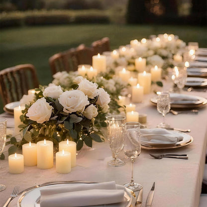 18 Pcs Ivory Pillar Candles Bulk Set，3 Different Lengths 2 x 3/4/6 Inch (6 Each)，Hurricane Candles，Dripless Unscented Smokeless，Gives You a Better Atmosphere When Organizing an Event Party.
