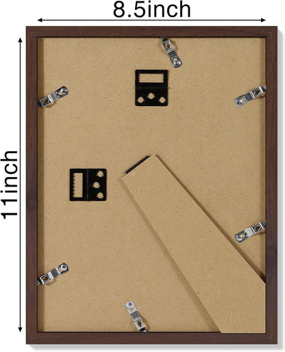 Vittanly 11x14 Picture Frame, Display Pictures 8x10 with Mat or 11x14 without Mat, Photo Frame for Wall Mounting, Black, 1 Pack - Colors B