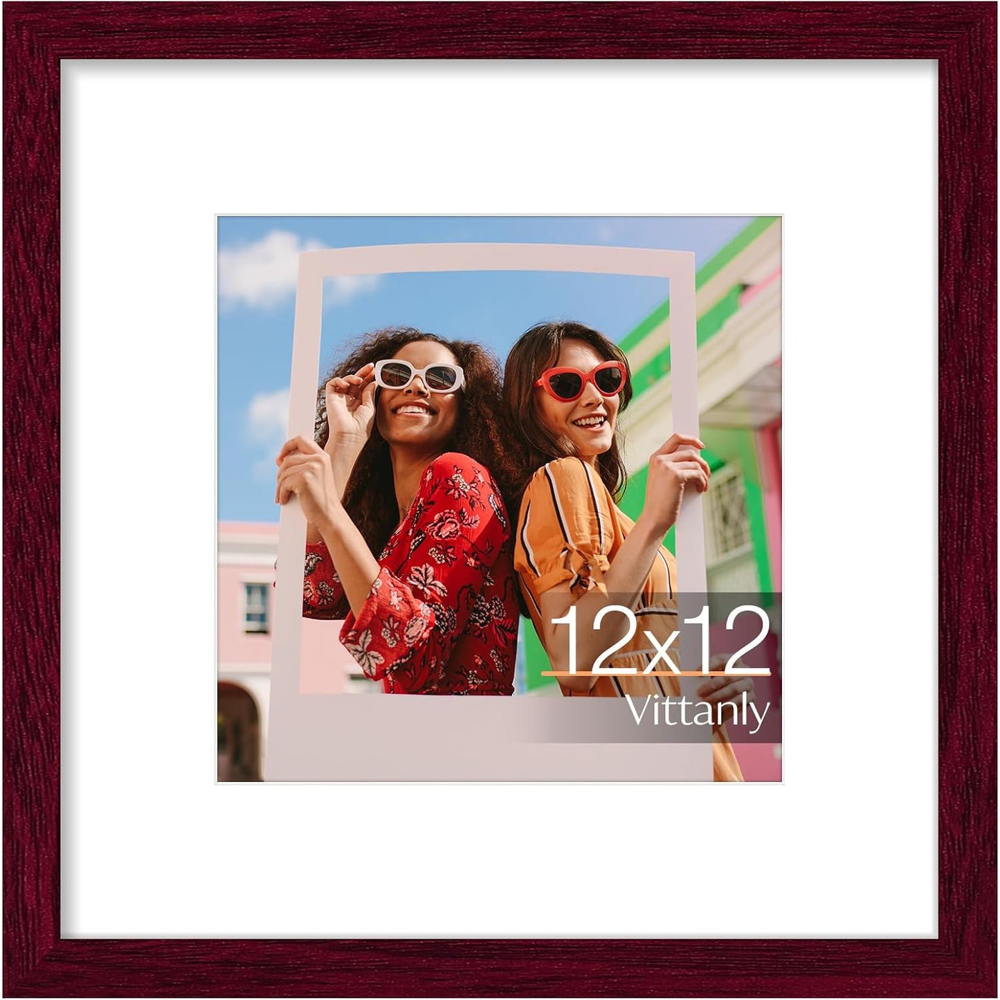 Vittanly 11x14 Picture Frame, Display Pictures 8x10 with Mat or 11x14 without Mat, Photo Frame for Wall Mounting, Black, 1 Pack - Colors B
