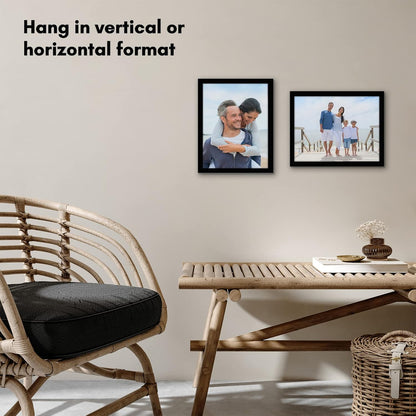 Americanflat 12x18 Poster Frame with Shatter-Resistant Glass - Signature Collection - Gallery-Style Frames Made of Engineered Wood - Photo Frame for Wall Display - Black - Colors B