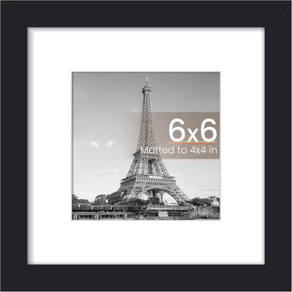 upsimples 8x10 Picture Frame, Display Pictures 5x7 with Mat or 8x10 Without Mat, Wall Hanging Photo Frame, Black, 1 Pack - Colors B