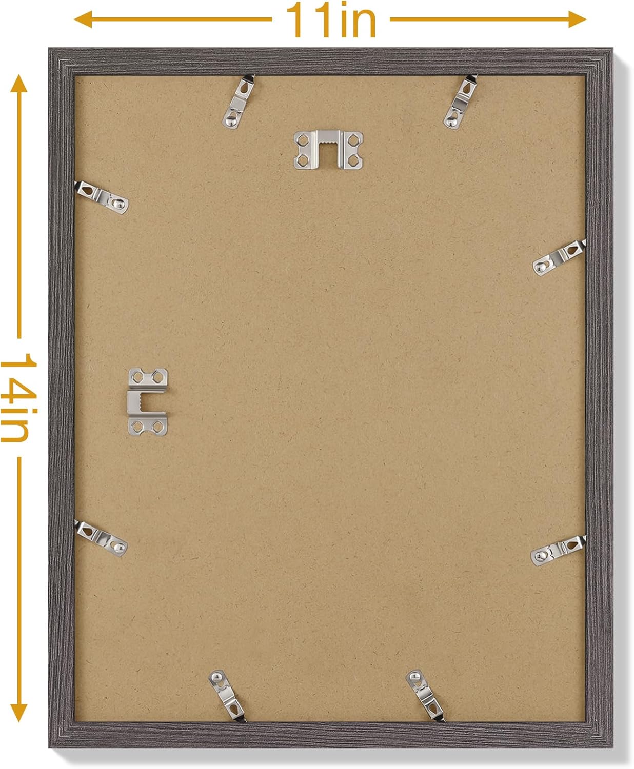 Vittanly 8x10 Picture Frames Set of 9, Shatter Resistant Plexiglass, Display 5x7 Pictures with Mat or 8x10 without Mat, Photo Frames for Wall or Tabletop, Engineered Wood, Black - Colors B