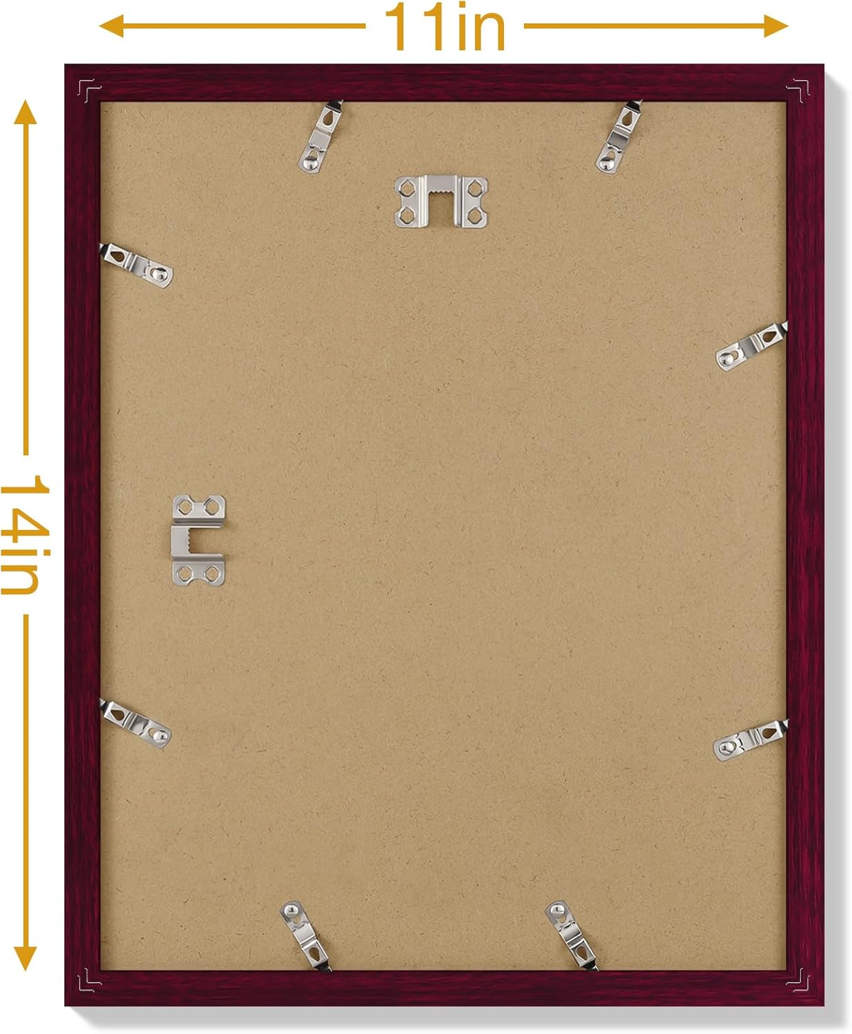 Vittanly 8x10 Picture Frames Set of 9, Shatter Resistant Plexiglass, Display 5x7 Pictures with Mat or 8x10 without Mat, Photo Frames for Wall or Tabletop, Engineered Wood, Black - Colors B
