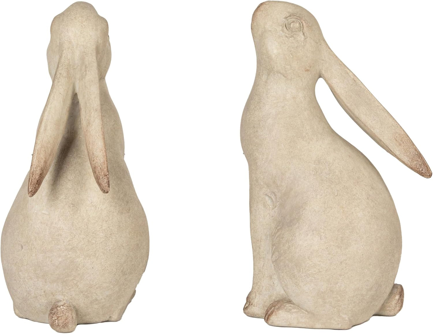 Creative Co-Op Decorative Resin Rabbit Bookends, Bronze, Set of 2