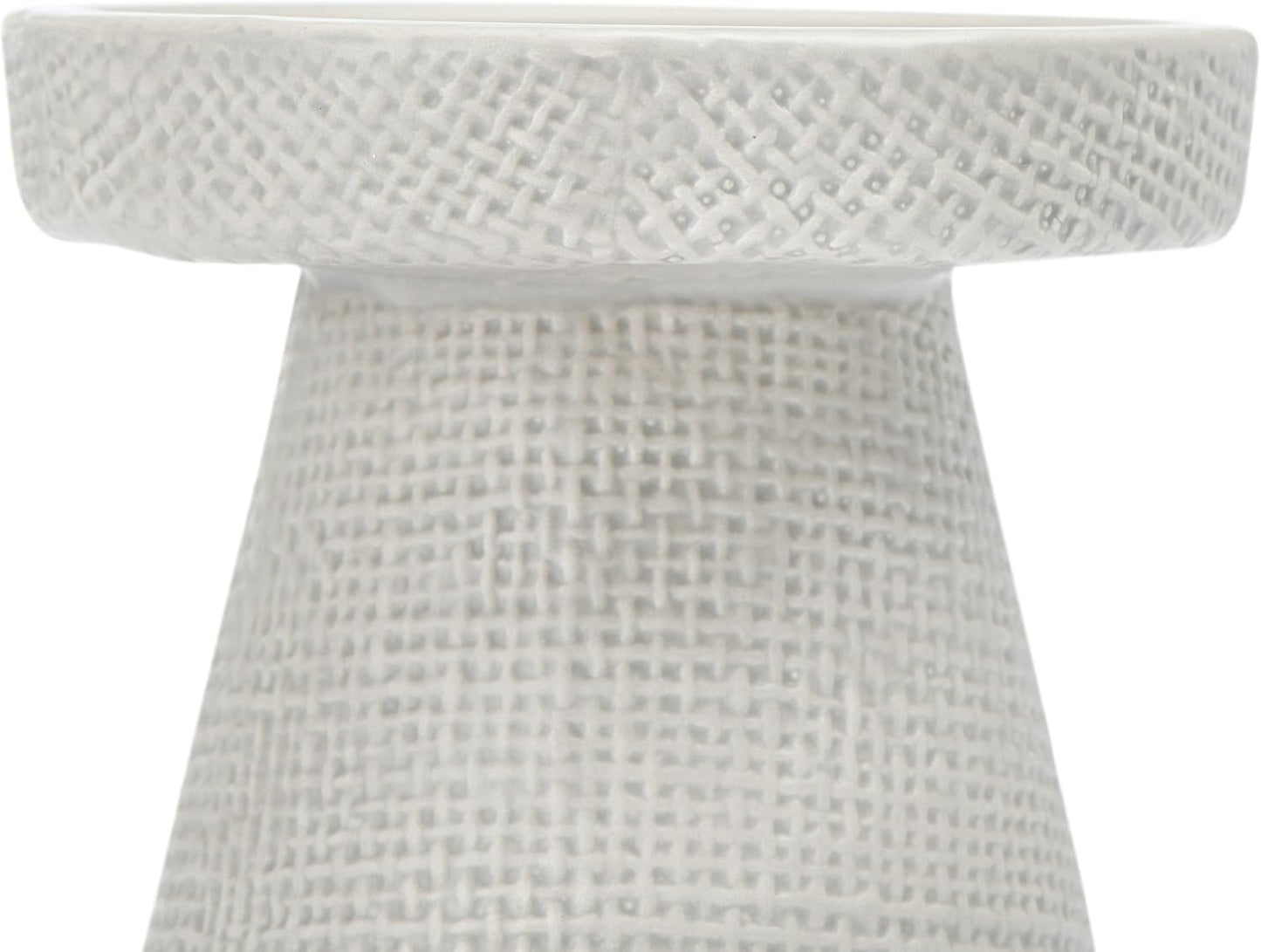 Main + Mesa Stoneware Pillar & Taper Candle Holders, Set of 2