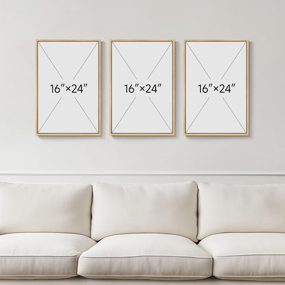 Large Framed Black and White Abstract Wall Art for Living Room, 3 Piece Big Modern Canvas Prints Paintings Artwork for Walls, Minimalist Abstract Art Pictures for Hallway, Office Wall Decor 24x36 In