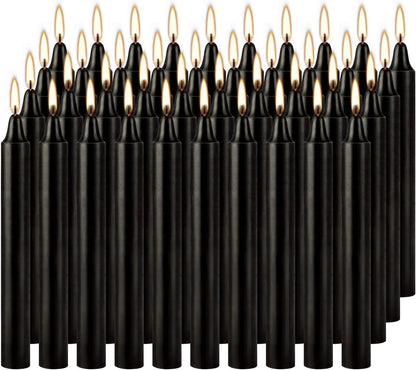 30-Pack 10-Color Taper Candles - 10 Inch Dripless & 10-Hour Burn｜Wedding/Birthday/Home Decor with Premium Wax