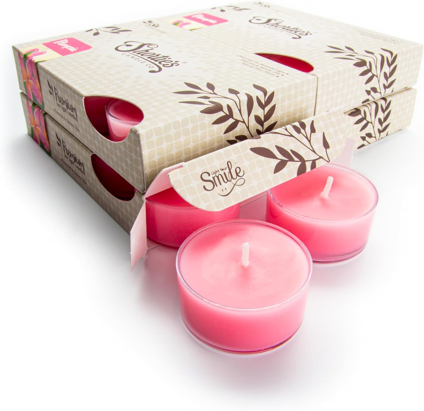 Pure English Lavender Premium Tealight Candles Bulk Pack - Highly Scented with Essential & Natural Oils - 24 Purple Tea Lights - Beautiful Candlelight - Made in the USA - Flower & Floral Collection