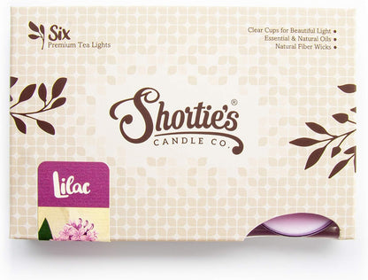 Pure English Lavender Premium Tealight Candles - Highly Scented with Essential & Natural Oils - 6 Purple Tea Lights - Beautiful Candlelight - Made in the USA - Flower & Floral Collection