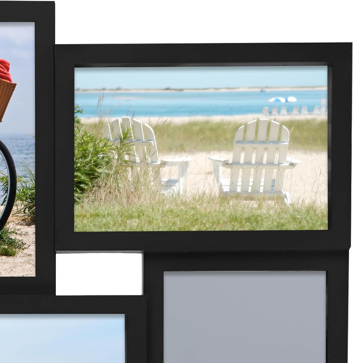 MELANNCO Collage Picture Frame for Wall, Holds 12 Photos - Six 4x6 and Six 6x4 Images, 18x23 Inch Black Plastic Frame, Hang Horizontal or Vertical, Gallery Wall Decor