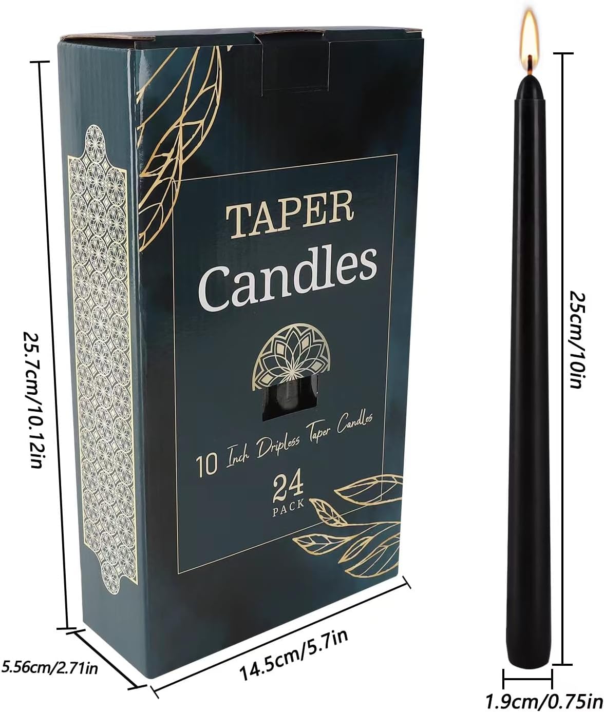 YOROXRG 40 Pack Spell Chime Candles-4 Inch Multi-Colored Taper Candles Sticks-for Home Decor Kitchen Decor Wedding Decoration-10 Colours