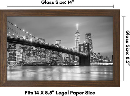 Americanflat 12x18 Poster Frame with Shatter-Resistant Glass - Signature Collection - Gallery-Style Frames Made of Engineered Wood - Photo Frame for Wall Display - Black - Colors A