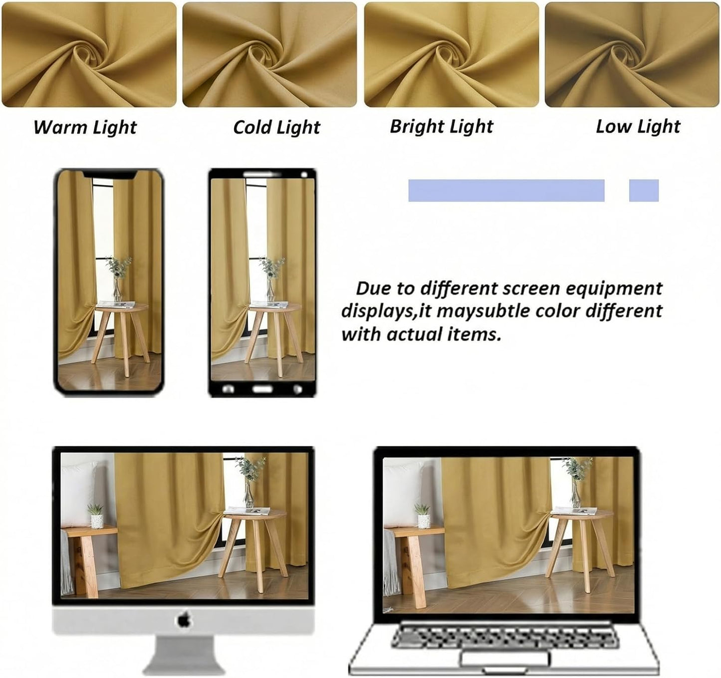Simplebrand Ava Sage Green Blackout Curtains for Bedroom 63 Inch Length 2 Panels Set, Solid Thermal Insulated Energy Saving Rod Pocket Window Treatment Curtains Blackout Drapes, W40 x L63 Inch, Sage - Colors C