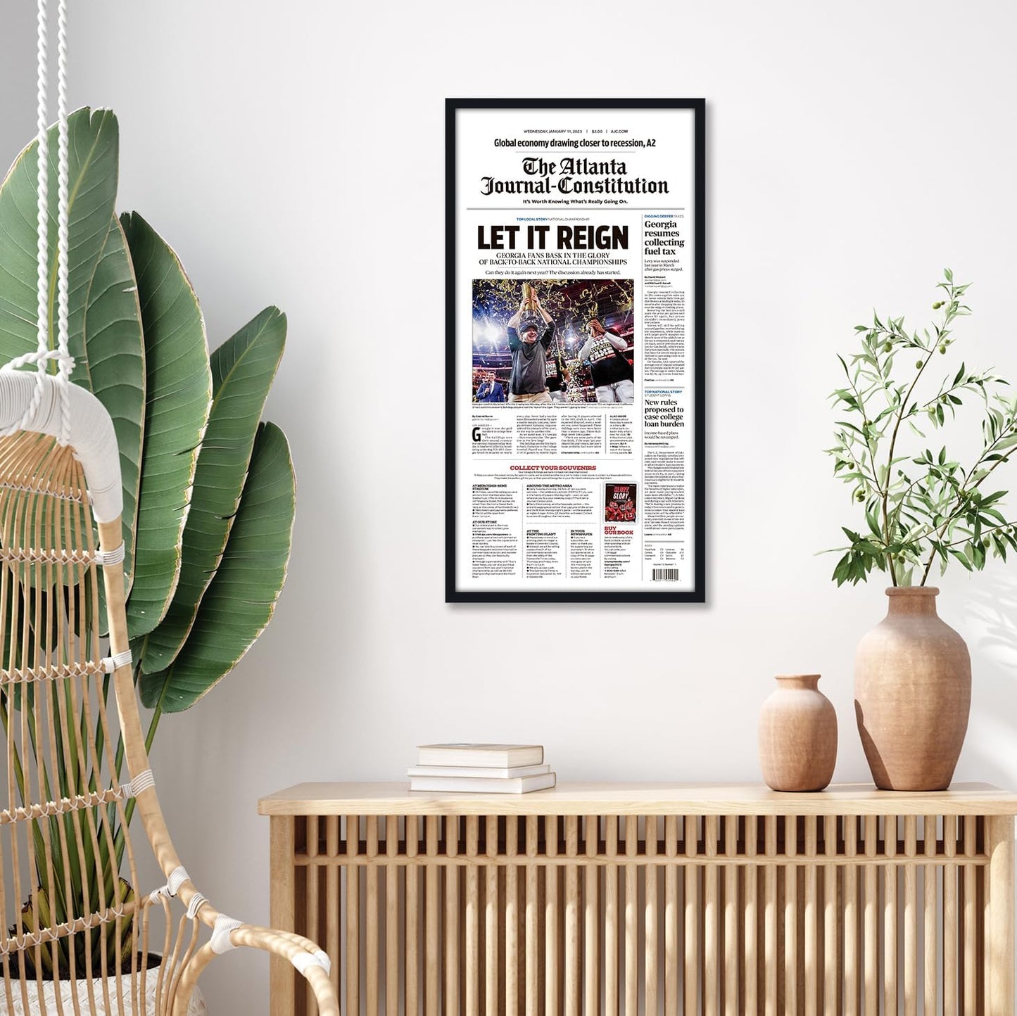 Americanflat 24x36 Poster Frame with Polished Plexiglass - Streamline Collection - Thin Border Picture Frame for Wall Display - Hanging Hardware Included - Black - Colors D