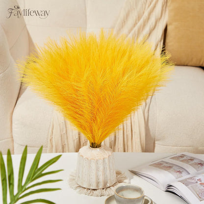 50pcs Pampas Grass 17in for Living Room Decor, Blush Pink Pampas Grass Decor, Fluffy Pink Flowers for Home Birthday Bathroom Baby Shower Wall Bow Decor(Blush & Cream & Pink)