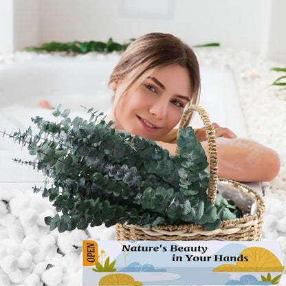 48 Pcs Large Dried Eucalyptus Stems - Natural Eucalyptus Branches for Shower Hanging, 17" Preserved Plants Steam Shower for Women and Men, Relaxation Set, Mother's Day