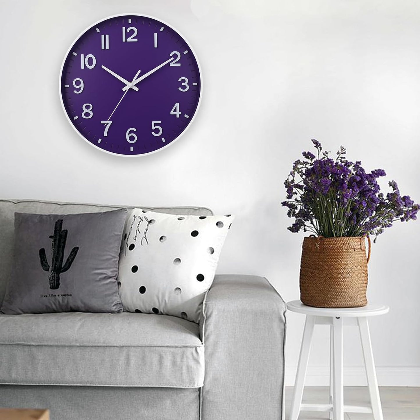 HZDHCLH Wall Clocks Battery Operated,12 inch Silent Non Ticking Modern Wall Clock for Living Room Bedroom Kitchen Office Classroom Decor (Olive Green and Gold)