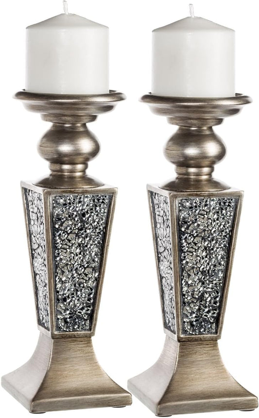 Creative Scents Schonwerk Silver Decorative Balls for Bowls and Vases, Set of 3 Decorative Orbs for Centerpiece Bowls - Centerpiece Table Decorations for Dining/Living Room or Table Decor - Gift Idea