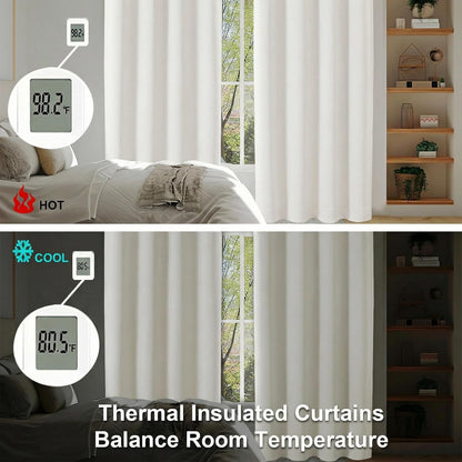 Simplebrand Ava Sage Green Blackout Curtains for Bedroom 63 Inch Length 2 Panels Set, Solid Thermal Insulated Energy Saving Rod Pocket Window Treatment Curtains Blackout Drapes, W40 x L63 Inch, Sage - Colors C