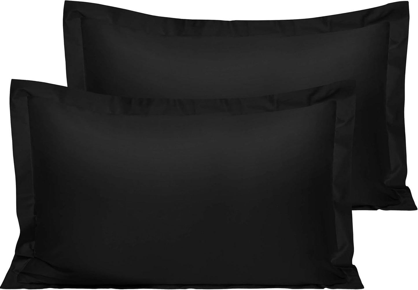 NTBAY Cotton 26x26 Euro Sham Covers - 500 Thread Count Egyptian Cotton Euro Pillow Covers, 2 Pack Super Soft and Breathable 26x26 Pillow Covers, Square Pillow Cases, White