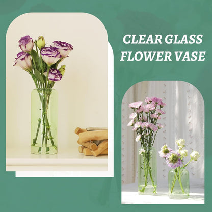 Glass Bud Vases Set of 24, Clear Flower Vase for Centerpieces, Small Vases for Flowers, Decor Centerpiece for Bathroom, Decorative Vases for House Warming