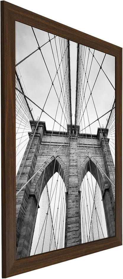 Americanflat 16x20 Picture Frame with Polished Plexiglass - Black Picture Frame - Wide Photo Frames Made of Engineered Wood for Vertical or Horizontal Wall Display - Epic Collection - Black - Colors C
