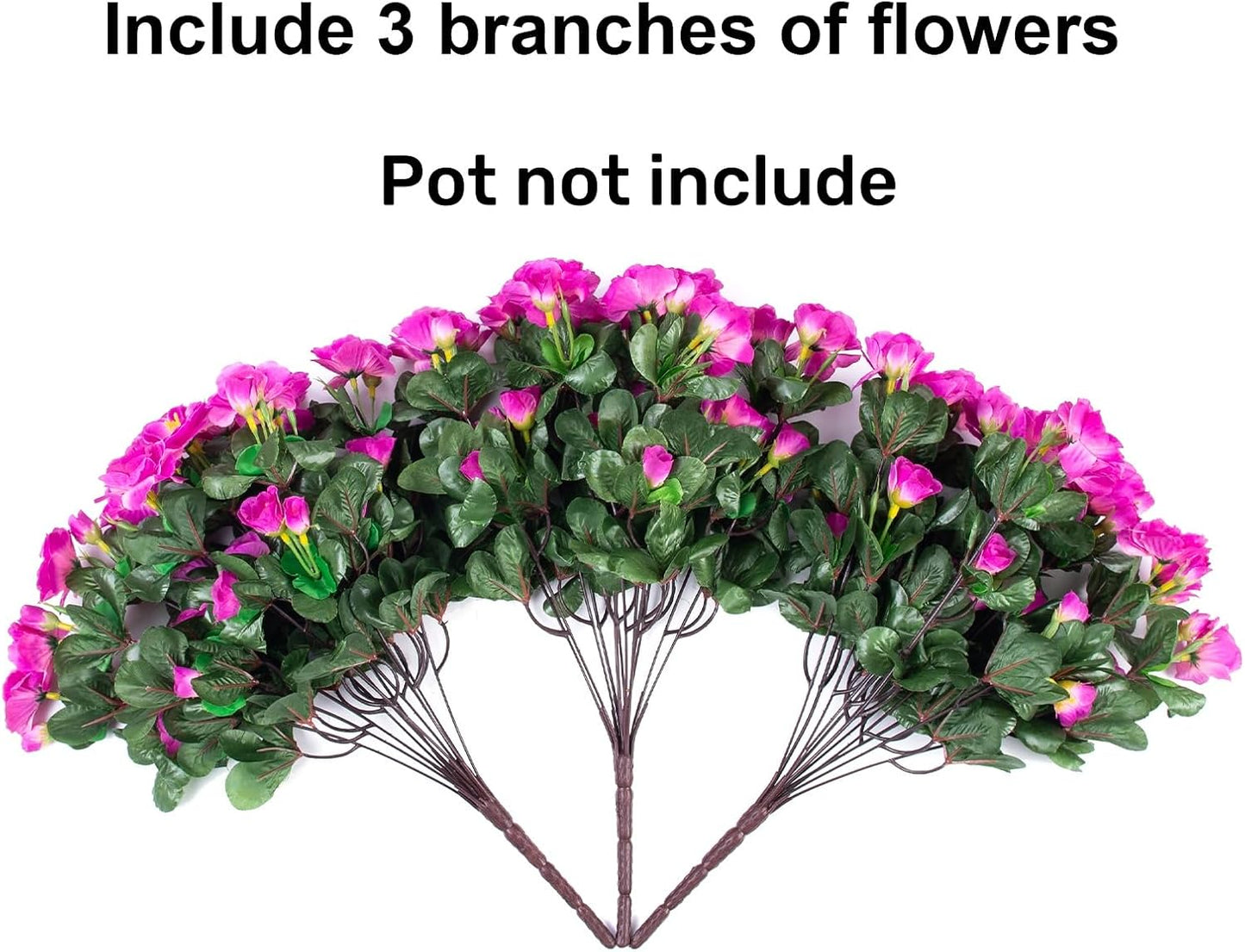 Ivydale Artificial Fake Flowers Plants for Outdoor Outside Spring Decor, Faux Silk Yellow Camellia UV Resistant Look Real for Planter Pot Porch Patio Balcony Garden Yard, 3 Large Bundles