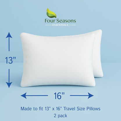 Euro Size Pillow Protectors (Set of 2) - European Square 26x26 Pillow Covers Waterproof Hypoallergenic Dust Proof Zippered Encasement
