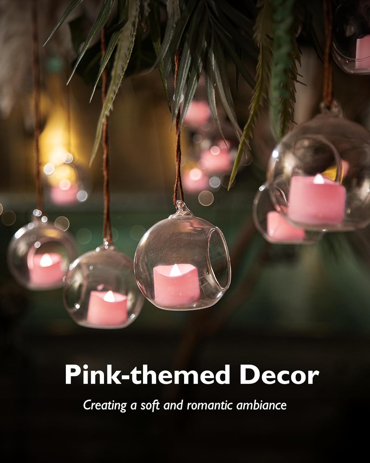 Homemory 24Pcs Flickering Flameless Candle Battery Operated, 200+Hours Fake Electric LED Tea Lights for Votive, Centerpiece Table Decorations, Wedding, Aniversary, Halloween, Christmas