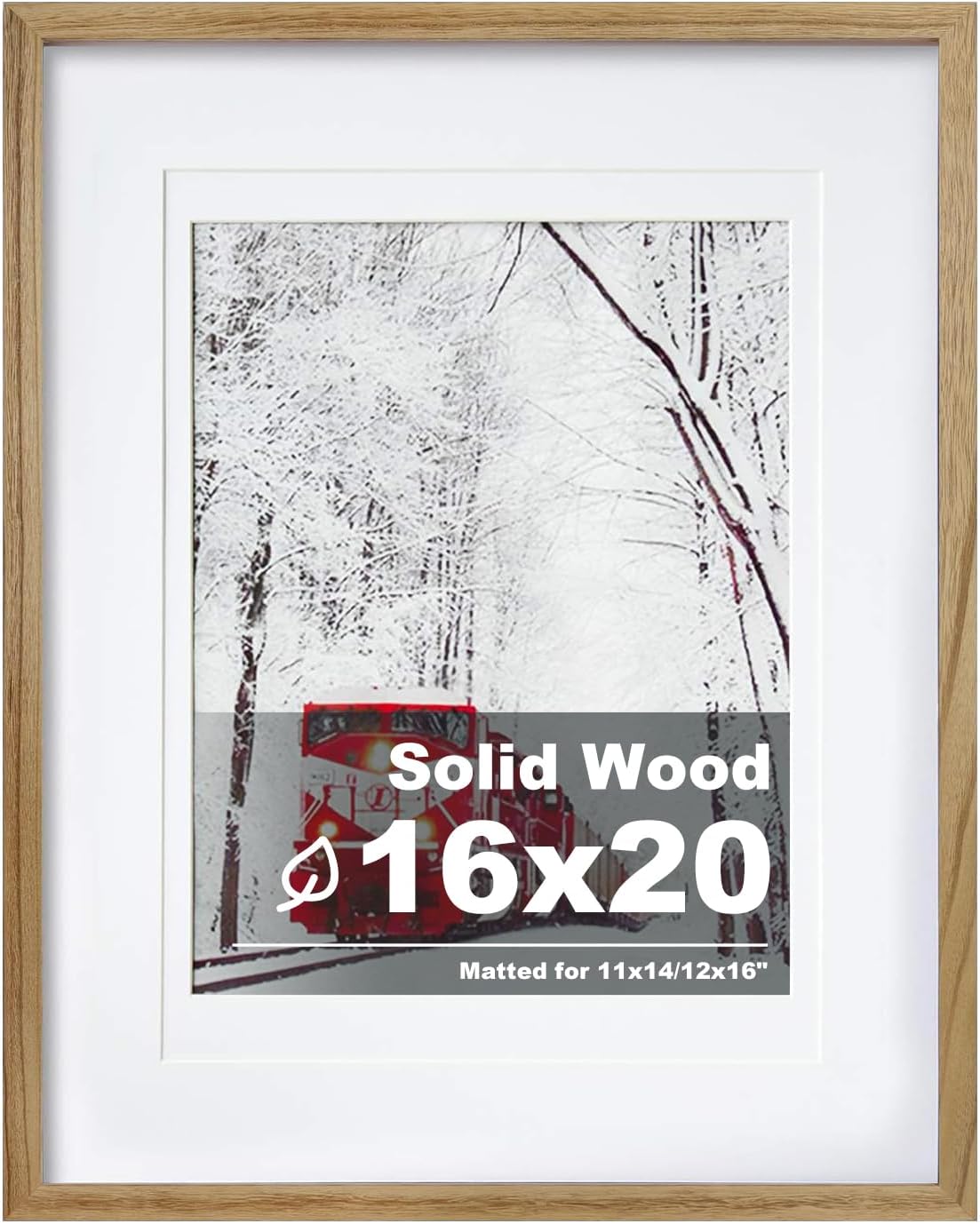 Egofine 12x16 Picture Frame Black, Covered by Plexiglass Made of Solid Wood, Display Pictures 9x12 and 11x14 with Mat or 12x16 Without Mat, for Wall Mounting Photo Frame - Colors A