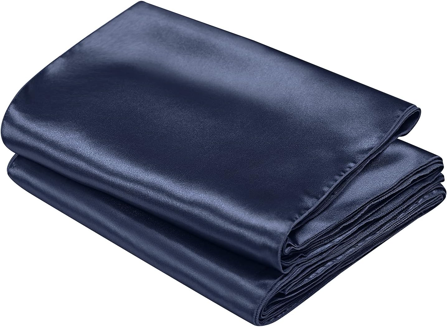 SiinvdaBZX 4 Pcs Royal Blue Satin Table Runner 12 x 108 inches Long, Bright Smooth Satin Wedding Table Runner Decorations for Birthday Parties, Buffet, Banquets, Graduations, Engagements