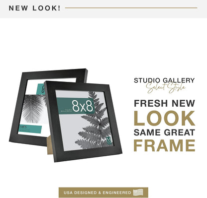 MCS Studio Gallery 16x24 Poster Frame Black Woodgrain Engineered Wood, Vertical & Horizontal Wall Hanging Large Picture Frame for Photos, Posters & Art Prints (1-Pack)