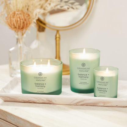 Chesapeake Bay Candle PT40886 Scented Candle Awaken + Invigorate (Lemongrass Eucalyptus) Medium Green Home Décor