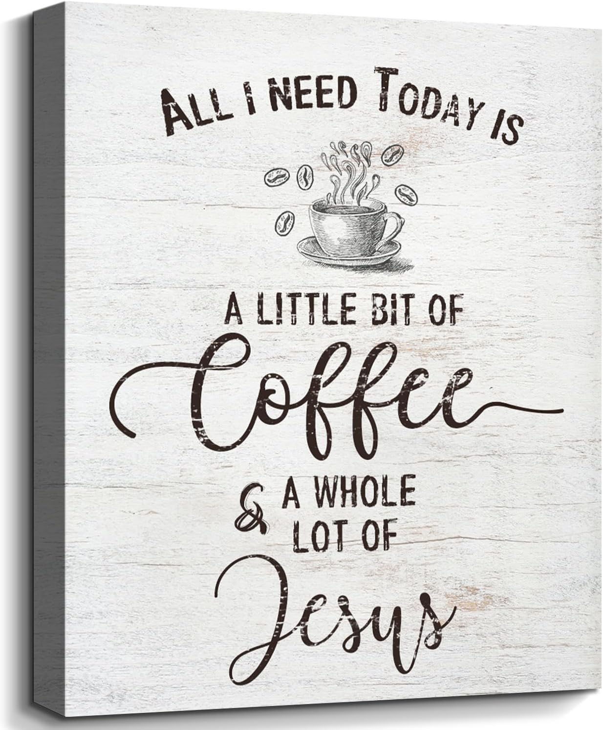 Quotes Wall Decor Enjoy the Little Things Sign Family Wall Signs Canvas Prints Rustic Wooden Wall Art Wood Pictures for Living Room Bedroom Office Home Decor, 6 X 17 Inch Framed