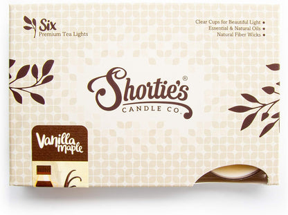 Shortie's Candle Company Vanilla Bean Premium Tealight Candles Bulk Pack - 24 Beige Highly Scented Tea Lights - Beautiful Candlelight - Made in the USA - Bakery & Food Collection